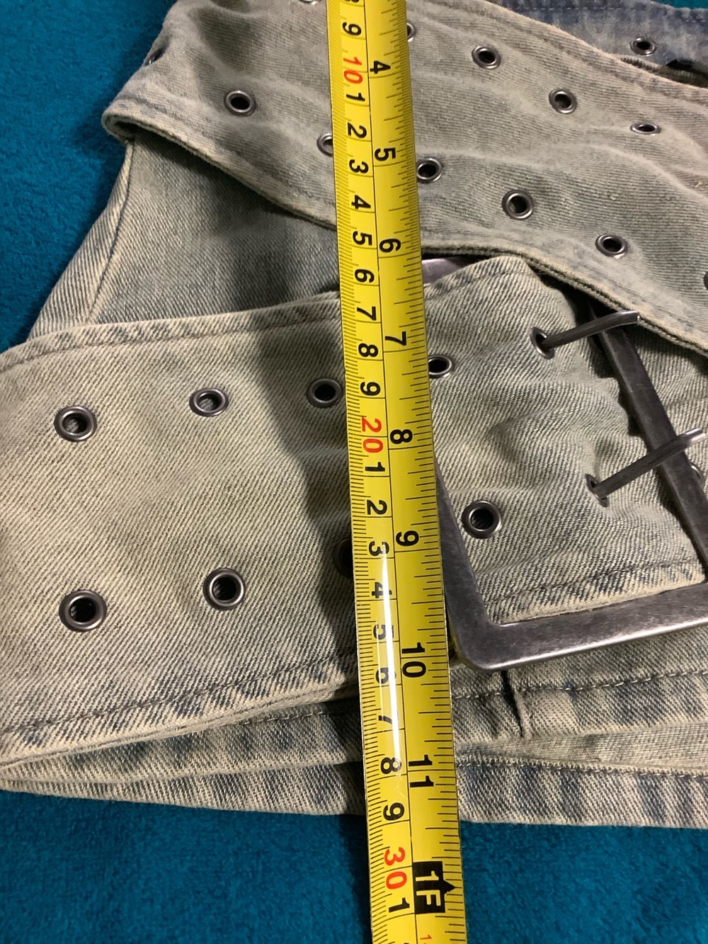 Jaded London Denim Wrap Around Belt Micro Mini Skirt BDENIM Zip Front Corset Top - Picture 11 of 14